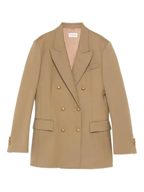 double-breasted stretch-wool blazer by P.A.R.O.S.H.