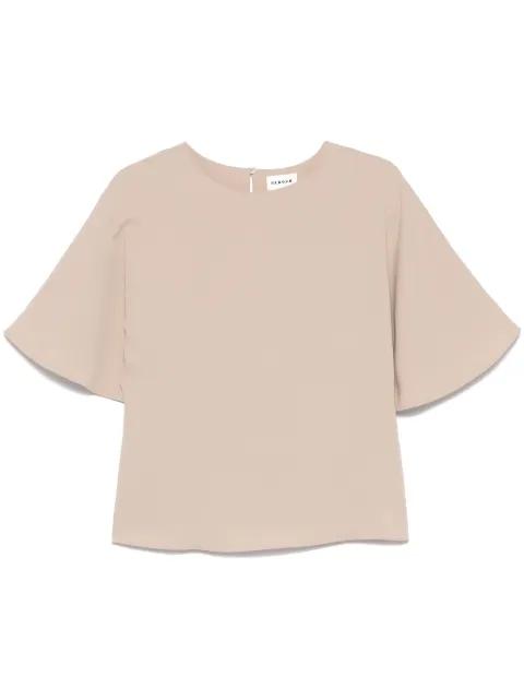 draped-sleeve blouse by P.A.R.O.S.H.