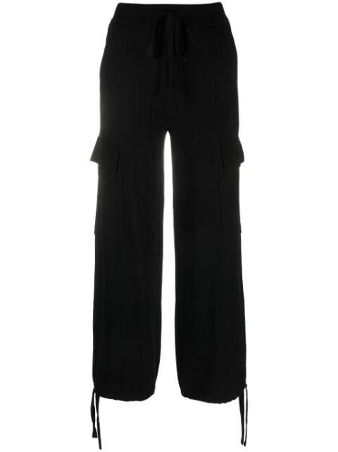 drawstring-waistband cargo trousers by P.A.R.O.S.H.