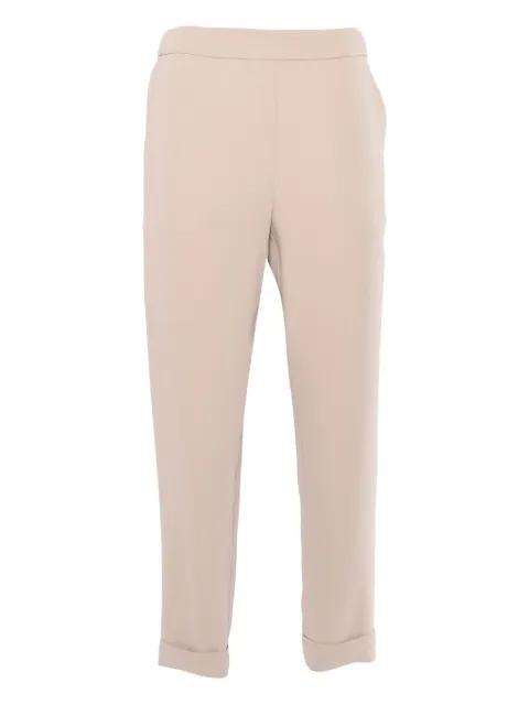elastic-waistband cuffed trousers by P.A.R.O.S.H.