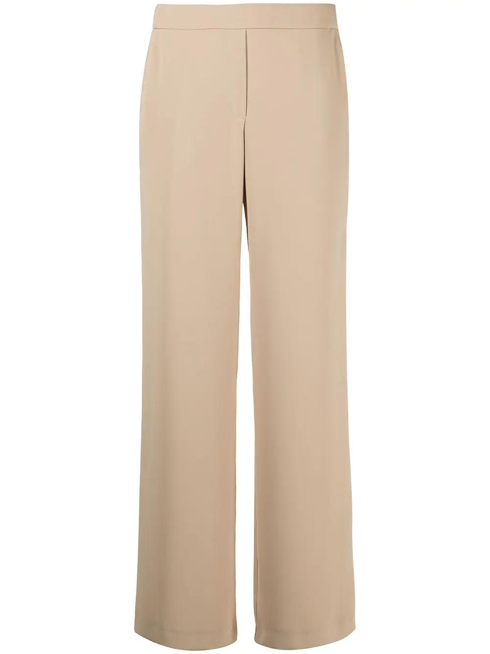 elasticated-waist straight-leg trousers by P.A.R.O.S.H.