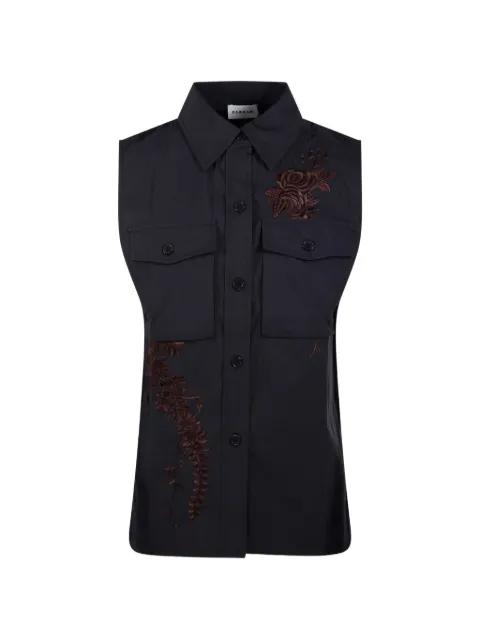 embroidered pocket shirt by P.A.R.O.S.H.