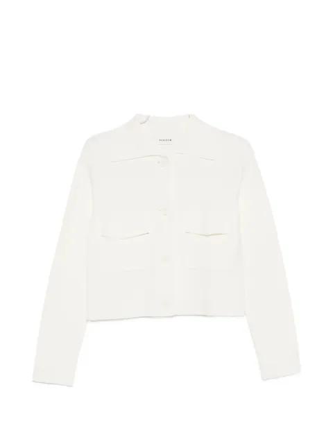flap-pocket buttoned cardigan by P.A.R.O.S.H.
