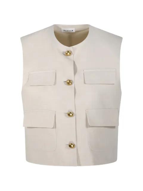 flap-pocket waistcoat by P.A.R.O.S.H.