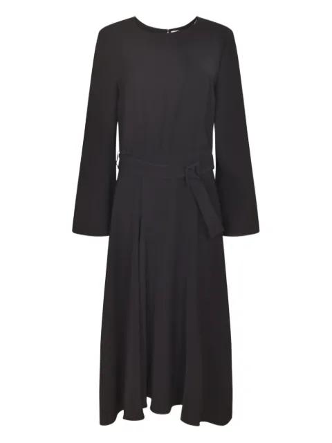flared sleeve belted dress by P.A.R.O.S.H.