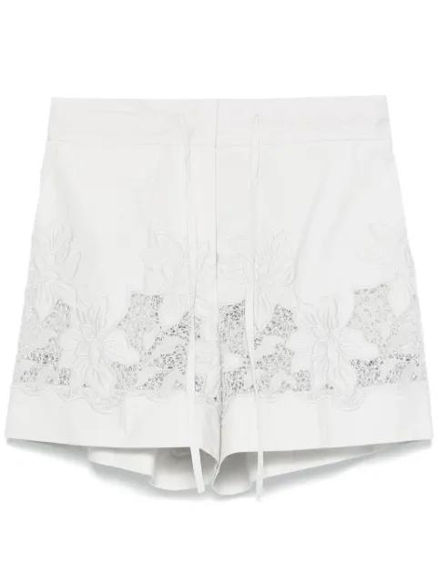 floral-embroidered shorts by P.A.R.O.S.H.