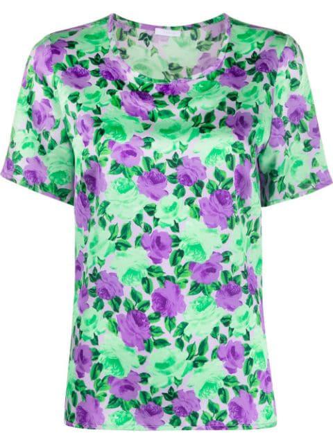 floral-print T-shirt by P.A.R.O.S.H.