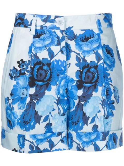floral-print high-waisted shorts by P.A.R.O.S.H.