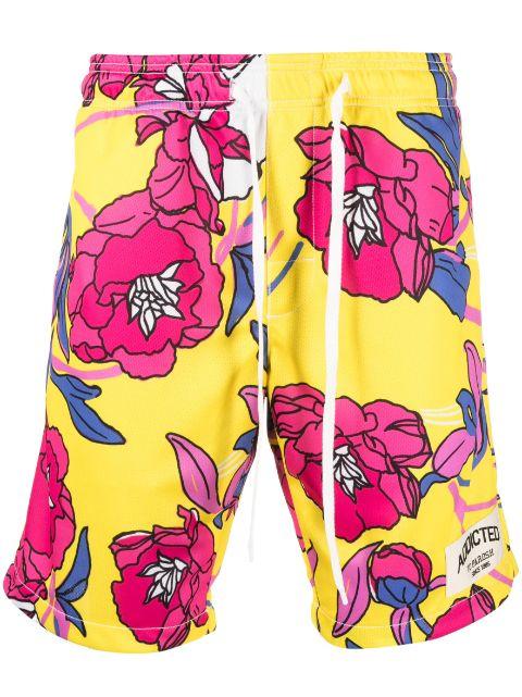 floral-print knee-length shorts by P.A.R.O.S.H.