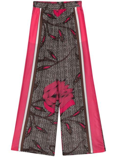 floral-print silk trousers by P.A.R.O.S.H.