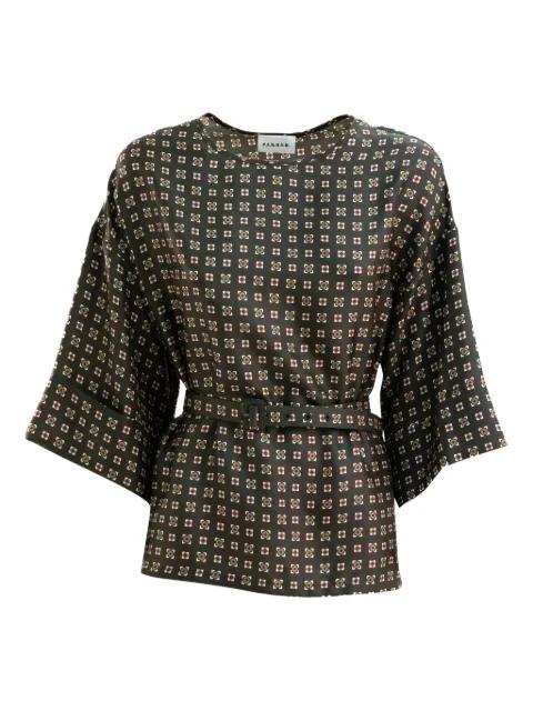 geometric-pattern blouse by P.A.R.O.S.H.