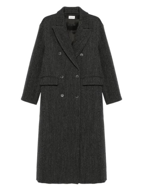 herringbone double-breasted coat by P.A.R.O.S.H.