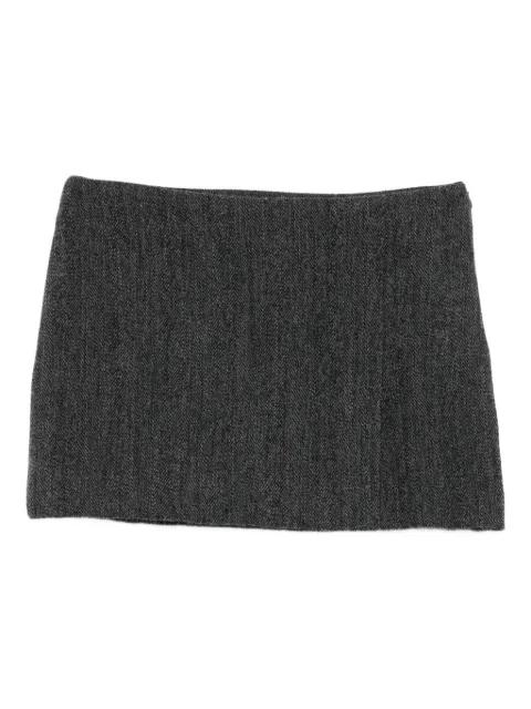 herringbone mini skirt by P.A.R.O.S.H.