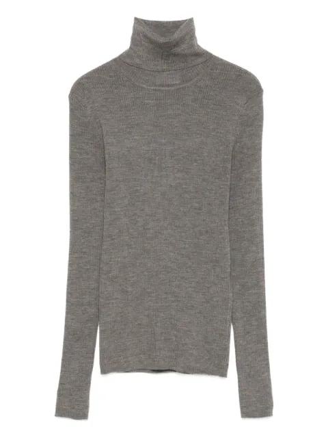 high-neck ribbed jumper by P.A.R.O.S.H.