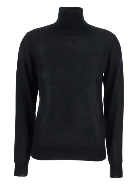 high-neck wool-silk top by P.A.R.O.S.H.
