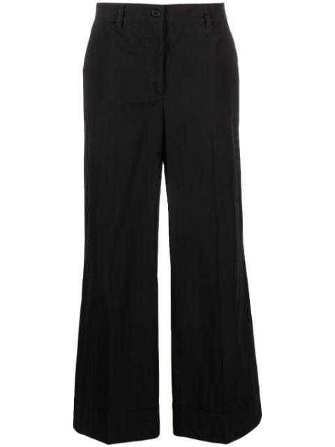 high-waisted wide-leg trousers by P.A.R.O.S.H.