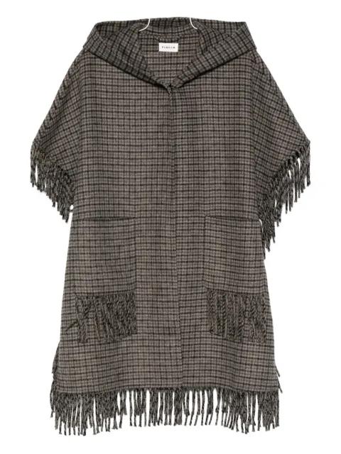 hoodied fringed coat by P.A.R.O.S.H.