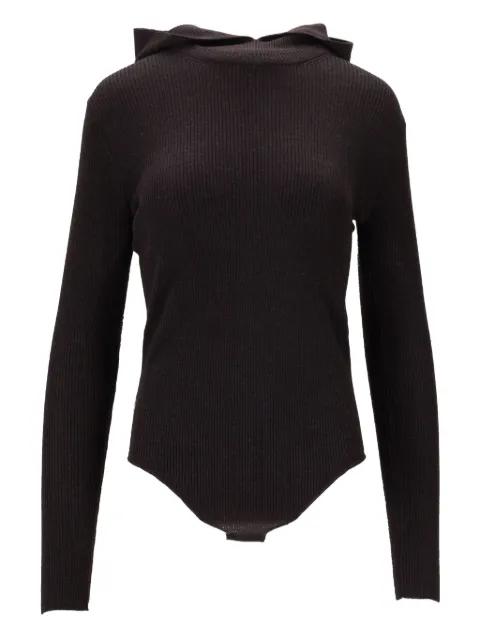 hoodied ribbed body by P.A.R.O.S.H.