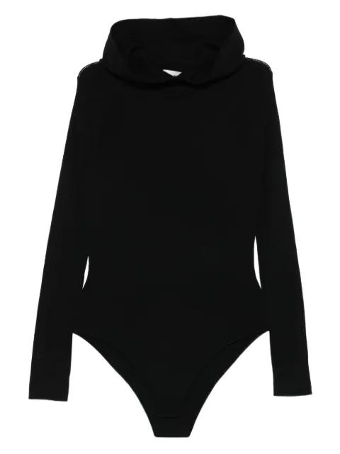 hoodied ribbed bodysuit by P.A.R.O.S.H.