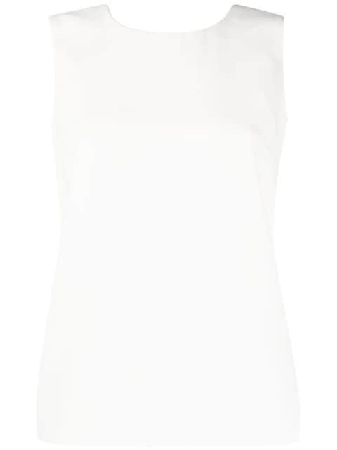 keyhole-detail sleeveless blouse by P.A.R.O.S.H.
