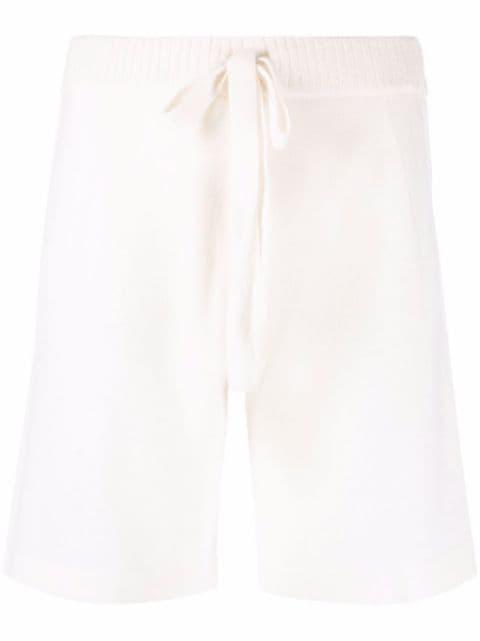 knitted drawstring waist shorts by P.A.R.O.S.H.