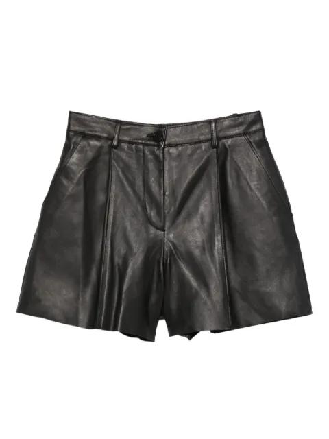 lamb-leather shorts by P.A.R.O.S.H.