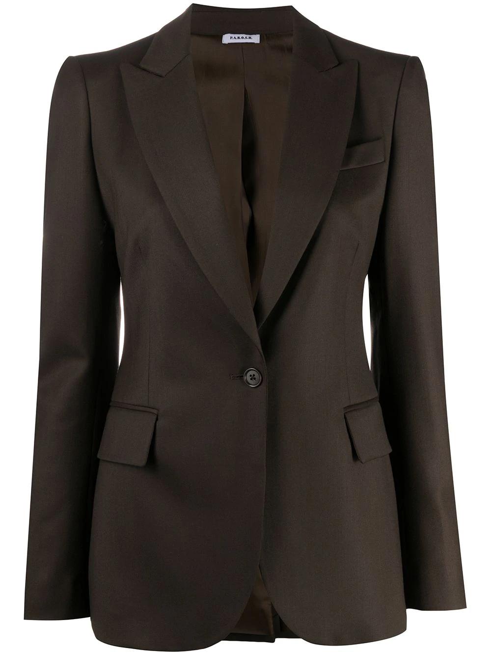 long-sleeved flap pockets blazer by P.A.R.O.S.H.