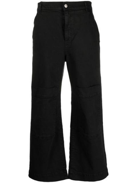 low-rise wide-leg jeans by P.A.R.O.S.H.