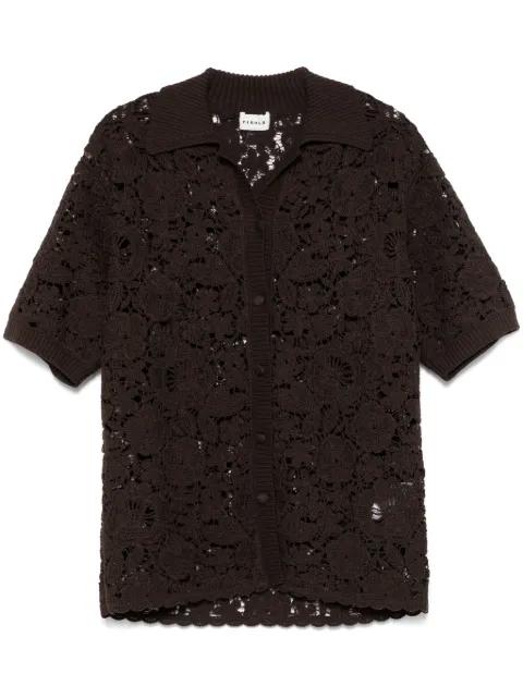 macramé shirt by P.A.R.O.S.H.