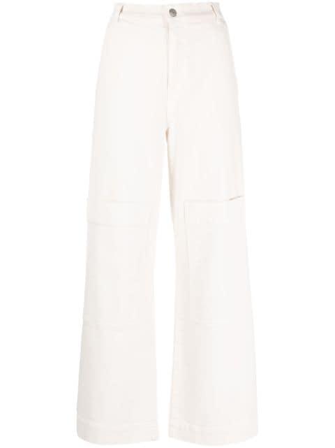 multiple-pockets high-waisted trousers by P.A.R.O.S.H.