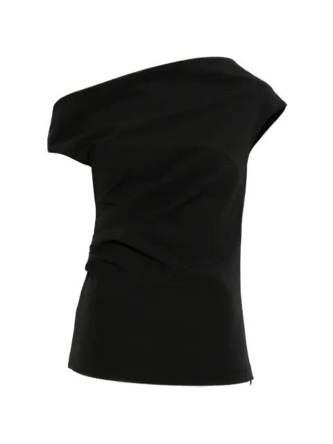 one-shoulder blouse by P.A.R.O.S.H.