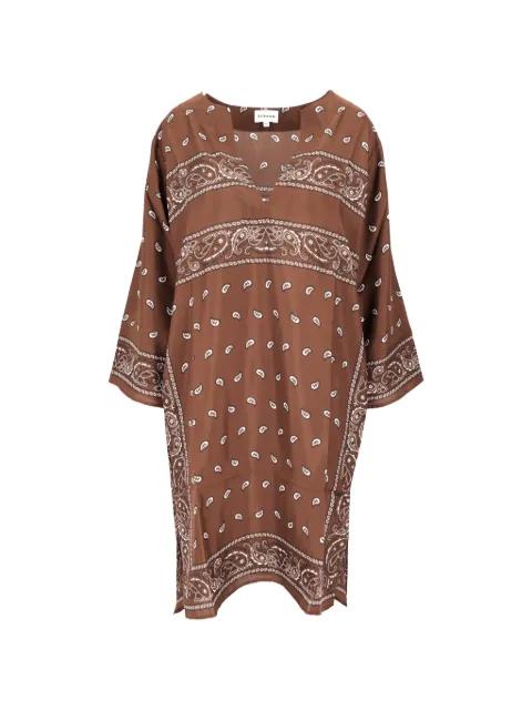 paisley-print V-neck dress by P.A.R.O.S.H.