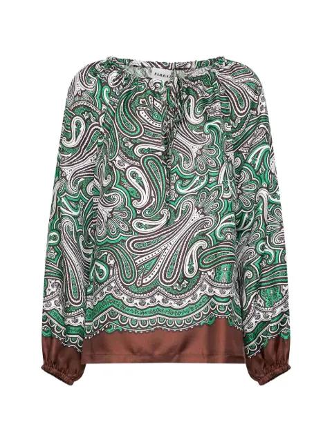 paisley-print silk blouse by P.A.R.O.S.H.