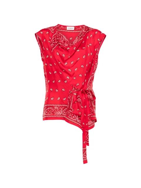 paisley tie blouse by P.A.R.O.S.H.