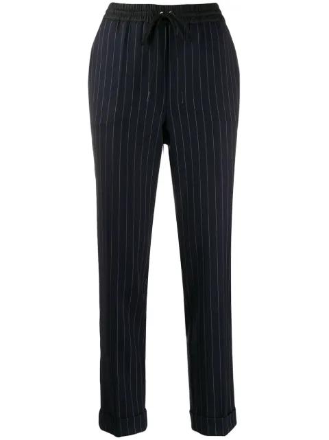 pinstripe cuffed trousers by P.A.R.O.S.H.
