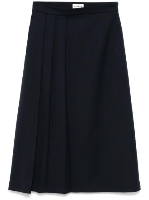 pleat-detail midi skirt by P.A.R.O.S.H.