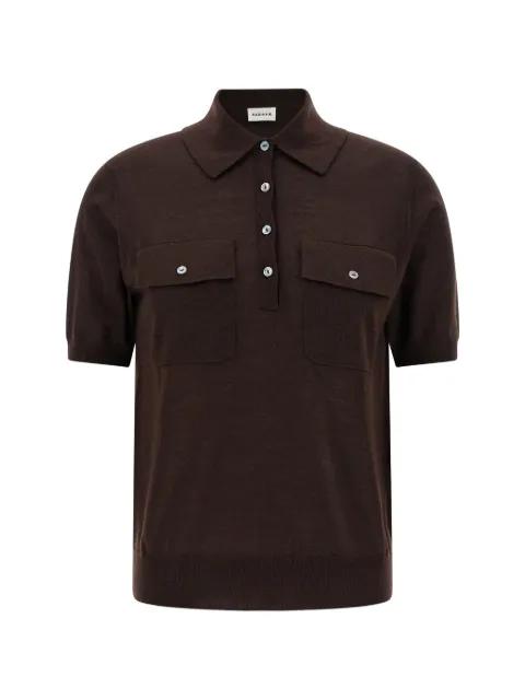 pocket short-sleeve polo shirt by P.A.R.O.S.H.