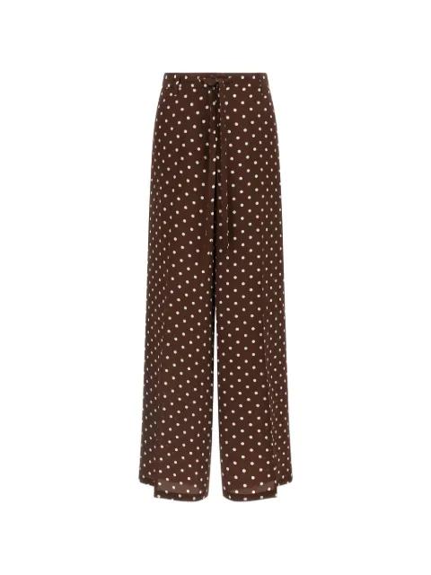 polka-dot drawstring trousers by P.A.R.O.S.H.