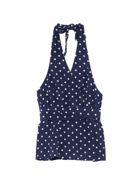 polka-dot halter top by P.A.R.O.S.H.