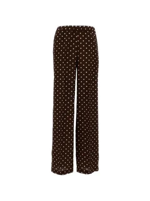 polka-dot wide-leg trousers by P.A.R.O.S.H.