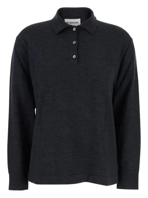 polo-neck button polo shirt by P.A.R.O.S.H.