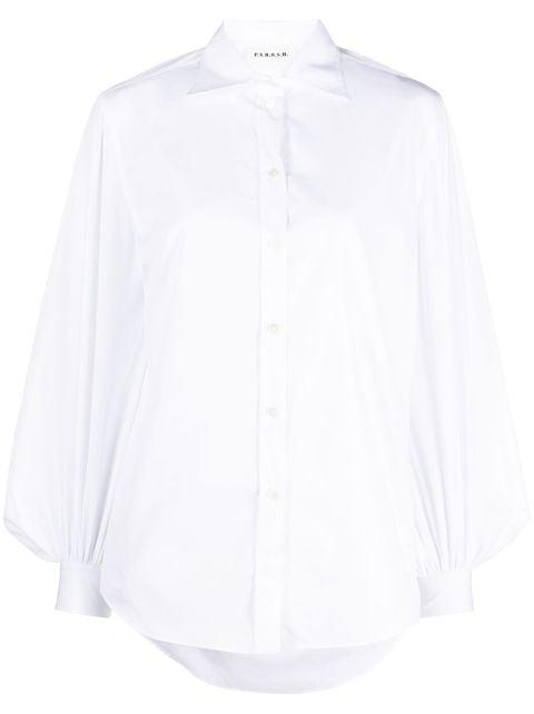 puff-sleeves cotton shirt by P.A.R.O.S.H.
