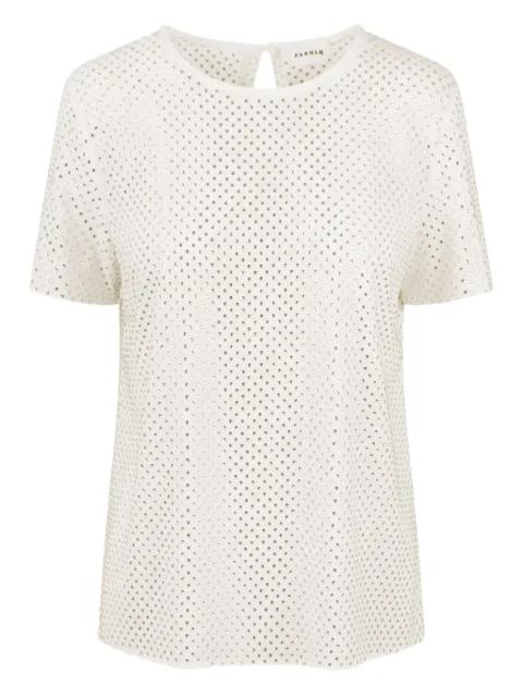 rhinestone-embellished blouse by P.A.R.O.S.H.