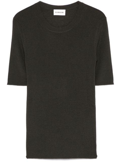 ribbed T-shirt by P.A.R.O.S.H.