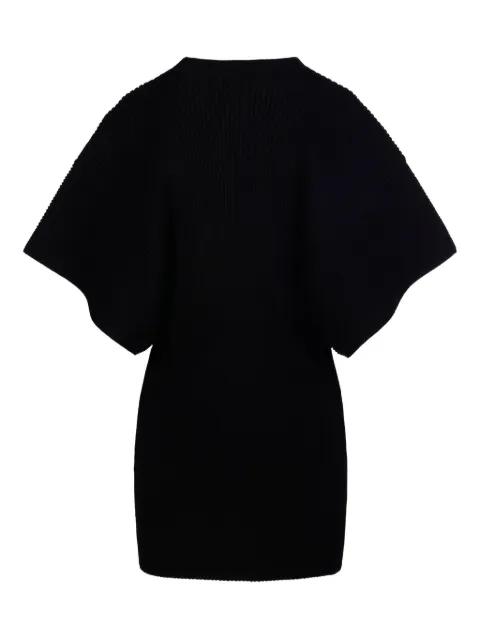 ribbed flared-sleeve mini dress by P.A.R.O.S.H.