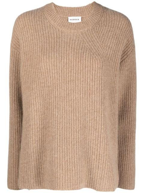 ribbed-knit cashmere sweatshirt by P.A.R.O.S.H.