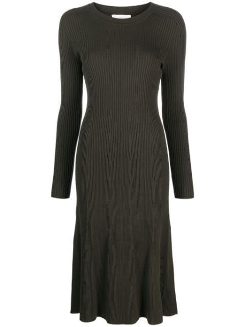 ribbed-knit midi dress by P.A.R.O.S.H.