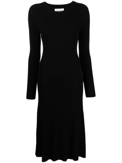 ribbed-knit midi dress by P.A.R.O.S.H.