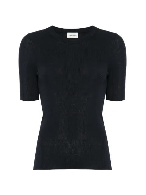 ribbed short-sleeve T-shirt by P.A.R.O.S.H.