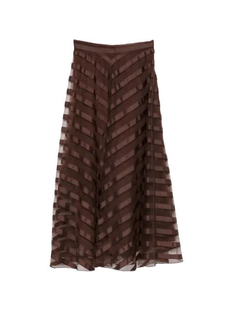 ribbon panel midi skirt by P.A.R.O.S.H.